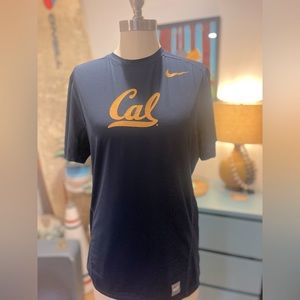 Nike procombat cal compression fitted long sleeve hyper cool navy shirt
